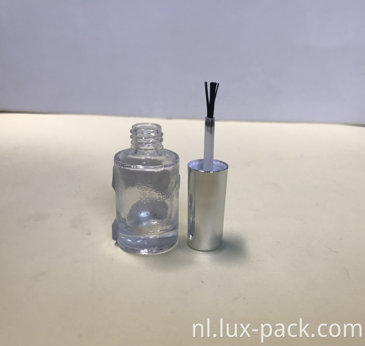 Aangepaste lege 5 ml 10 ml 12 ml 15 ml transparante glazen nagellakfles met dop